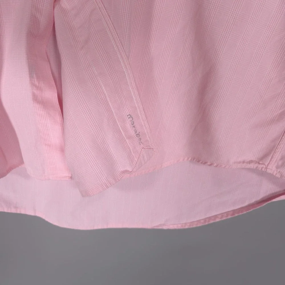POLO GOLF‎ RALPH LAUREN Men's LARGE Plaid Shirt LOFTING Pink Vintage HONG KONG